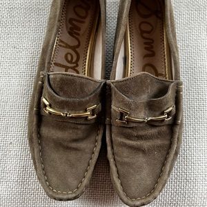 Sam Edelman Olive Green Khaki Loafers, Size 9